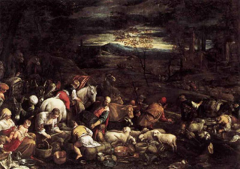 Return of Jacob with His Family, Jacopo Bassano